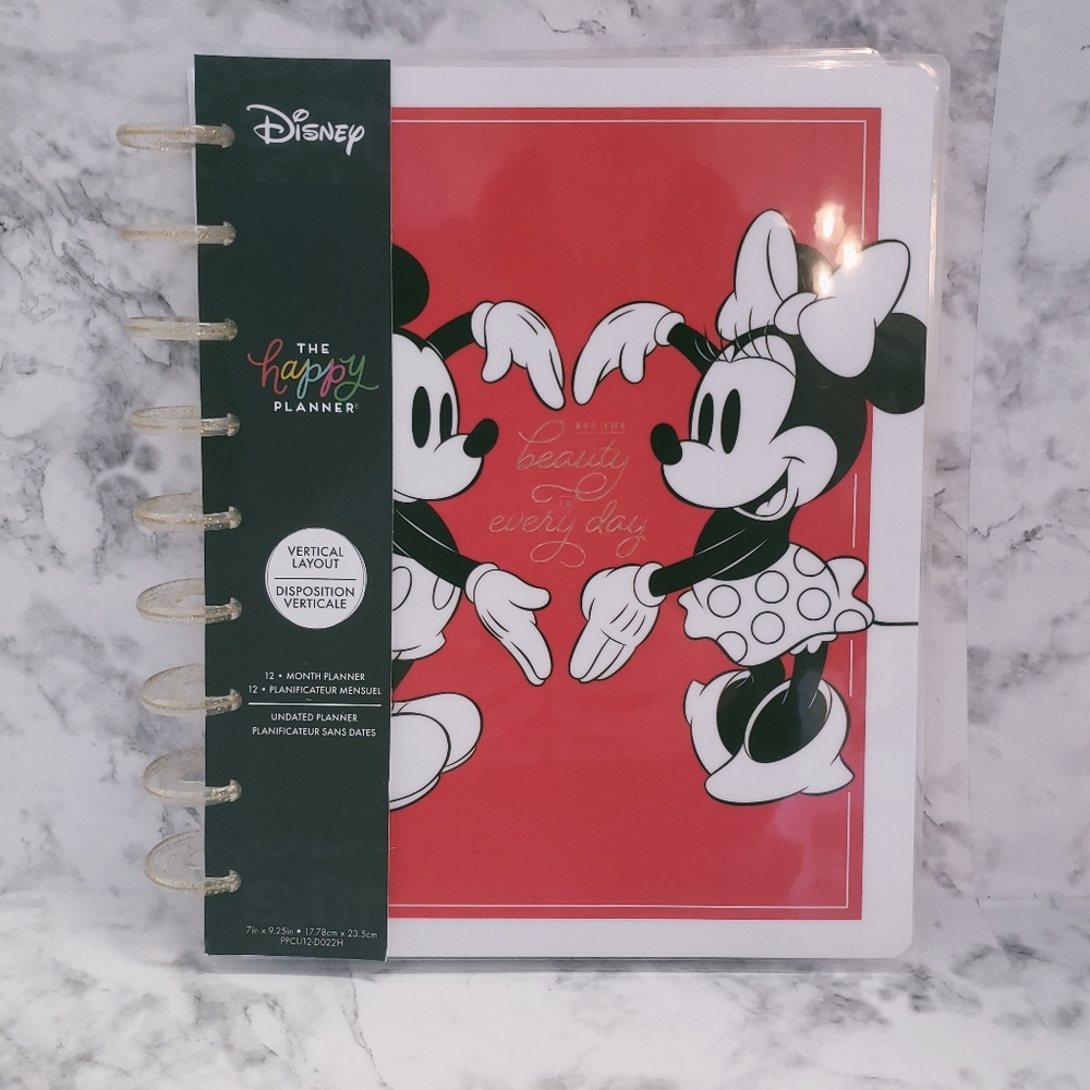 The Happy Planner-Classic Disney Mickey/Minnie Mouse Undated 12 Month Pl…